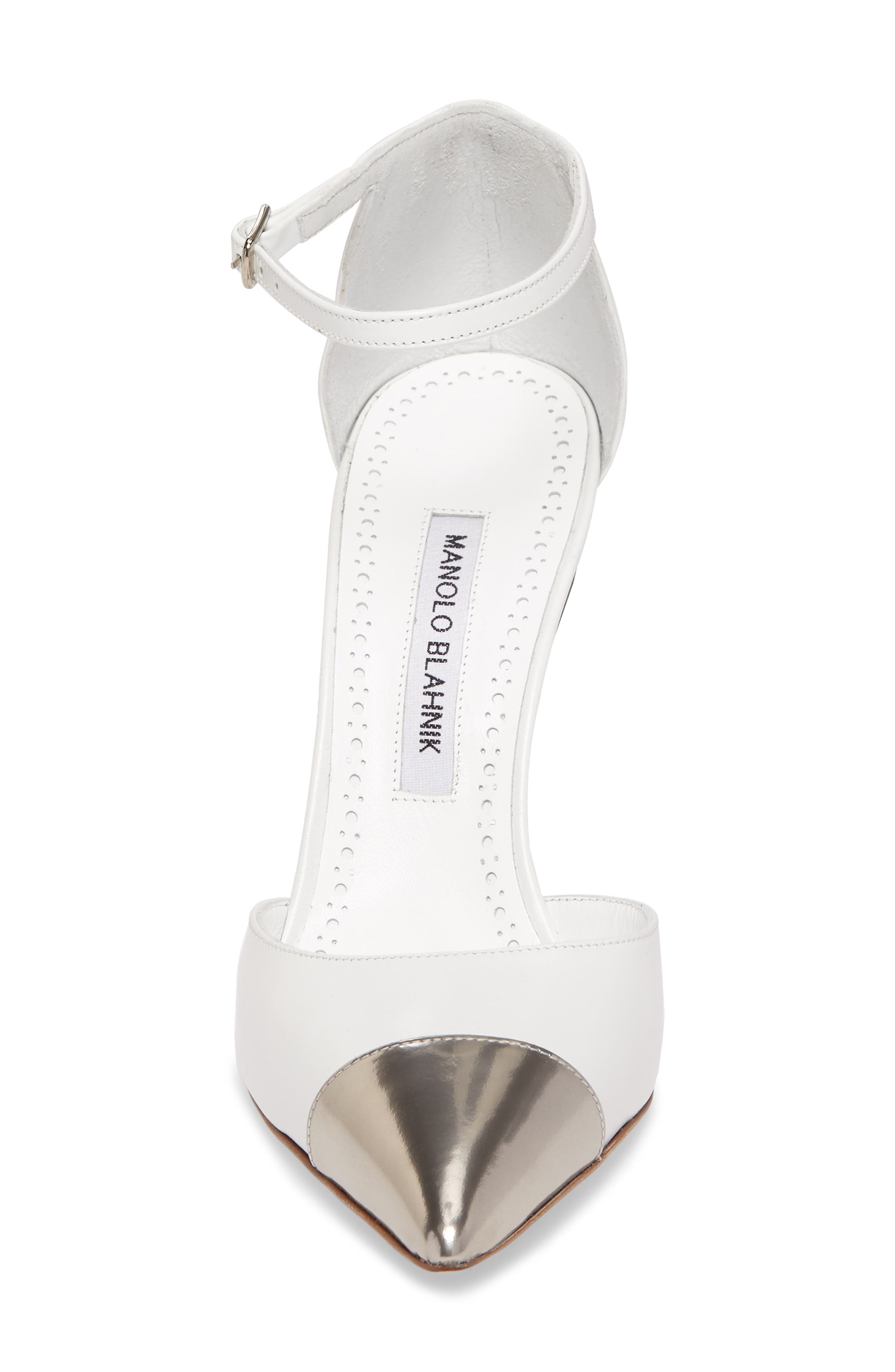 Trova Cap Toe Pump, Alternate, color, WHITE
