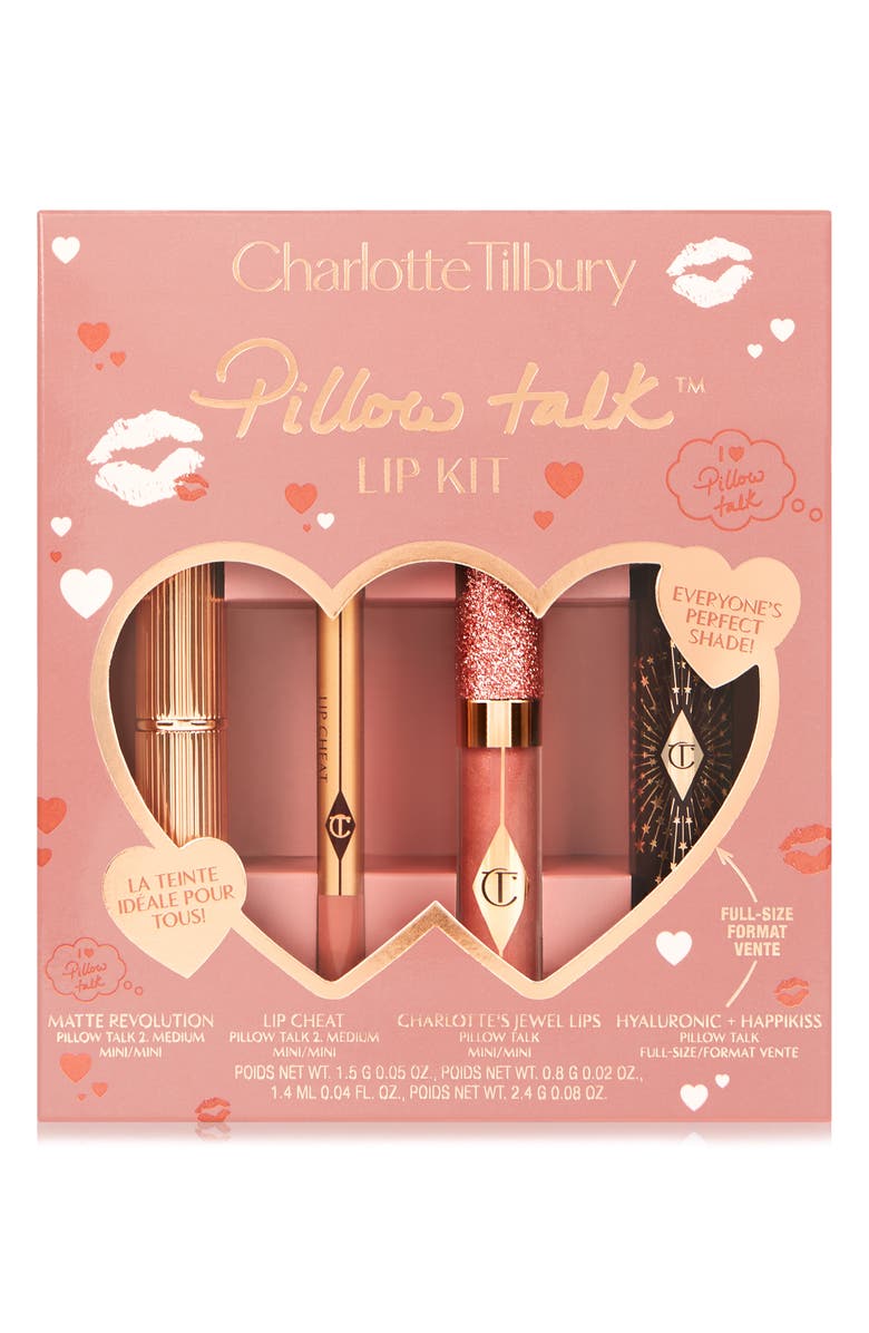 Charlotte Tilbury Pillow Talk Lip Wardrobe (Limited Edition) $74 Value, Main, color, 