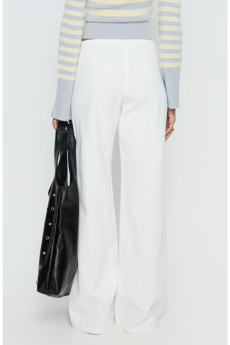 Hereos Mid Rise Baggy Wide Leg Jeans, Alternate, color, WHITE