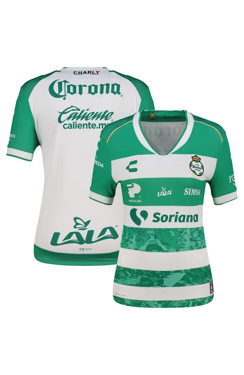 CHARLY Women's Charly Green Santos Laguna 2025/26 Home Authentic Jersey, Main, color, Green