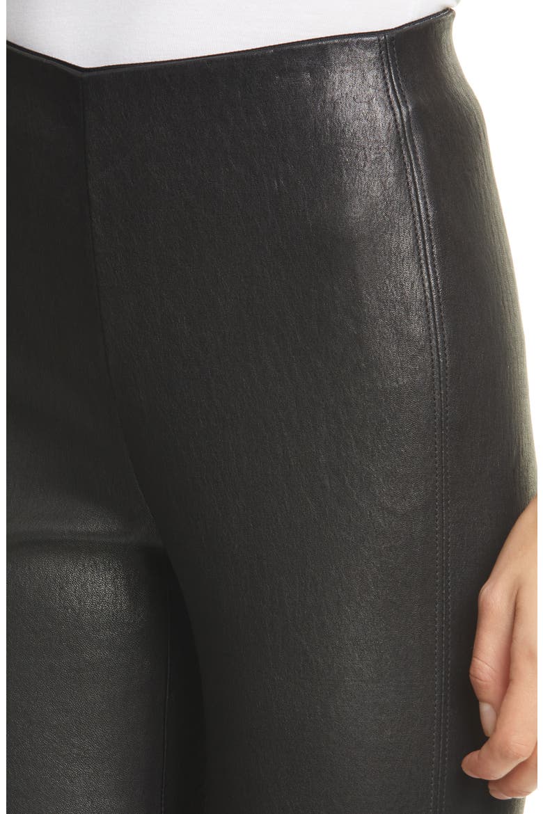 Simone Leather Pants, Alternate, color, BLK