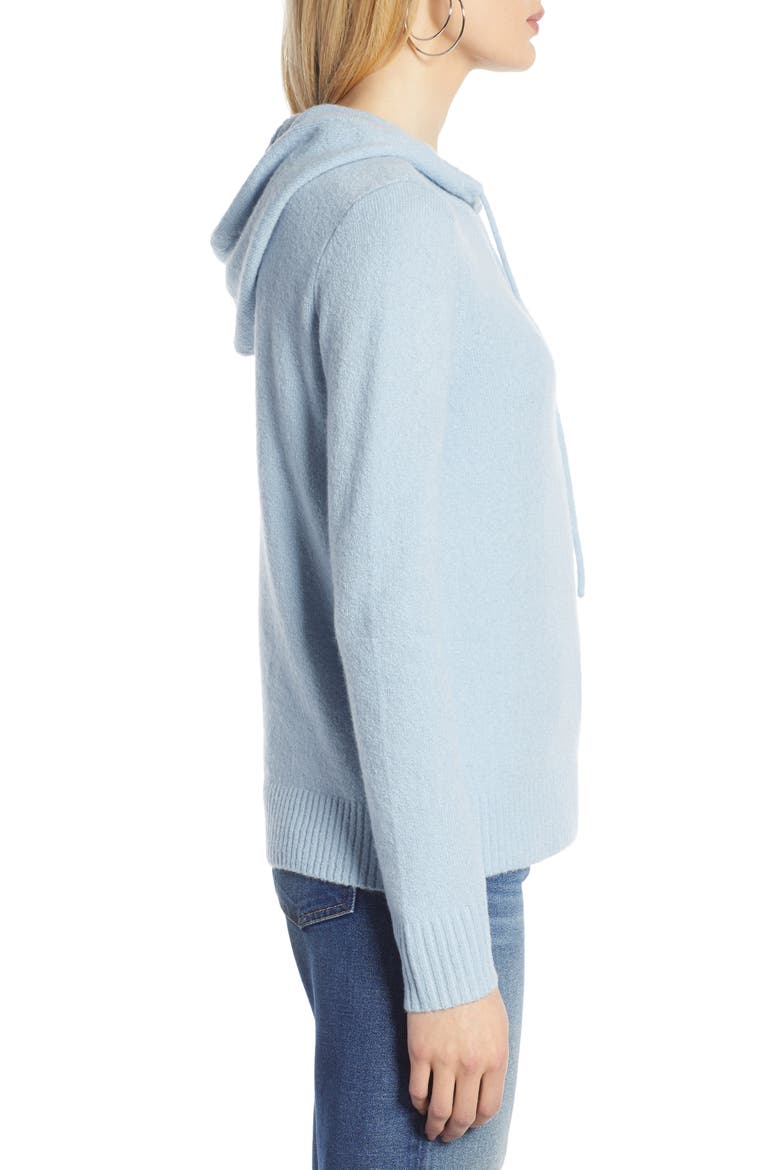 Hoodie Sweater, Alternate, color, BLUE FOG