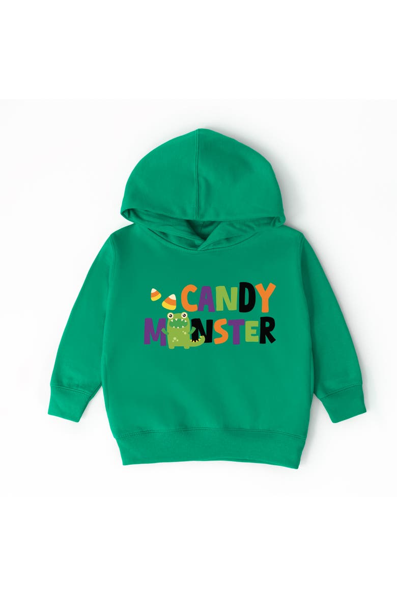 Candy Monster Colorful Toddler Hoodie, Alternate, color, Kelly