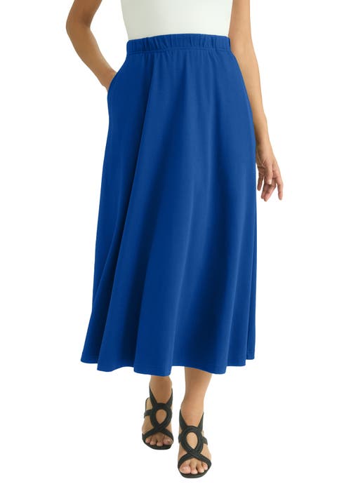 Soft Ease Midi Skirt (Plus)