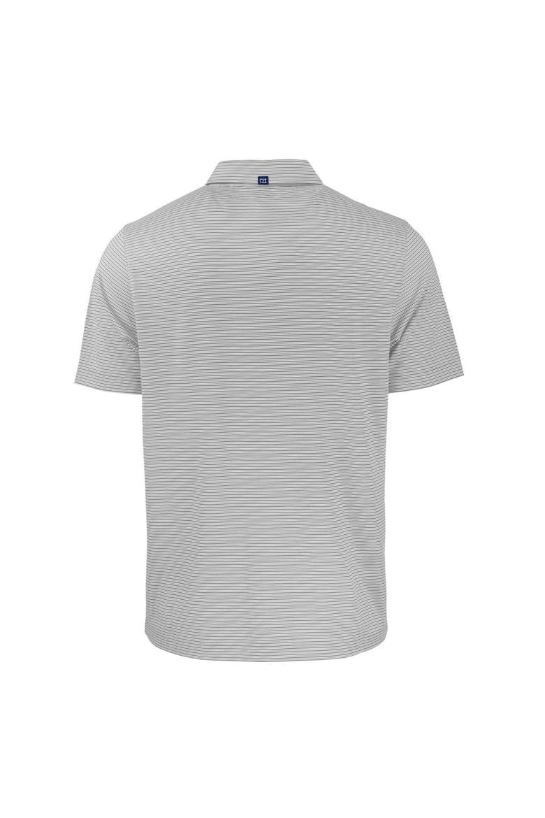 Men's Cutter & Buck  Gray/White Indianapolis Colts Throwback Big & Tall Forge Eco Double Stripe Stretch Recycled Polo, Alternate, color, Gray