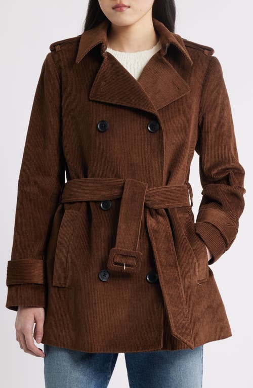 Bcbg Belted Corduroy Trench Coat