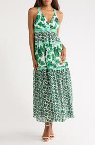 Diane von Furstenberg Josephine Cotton & Silk Blend Maxi Sundress