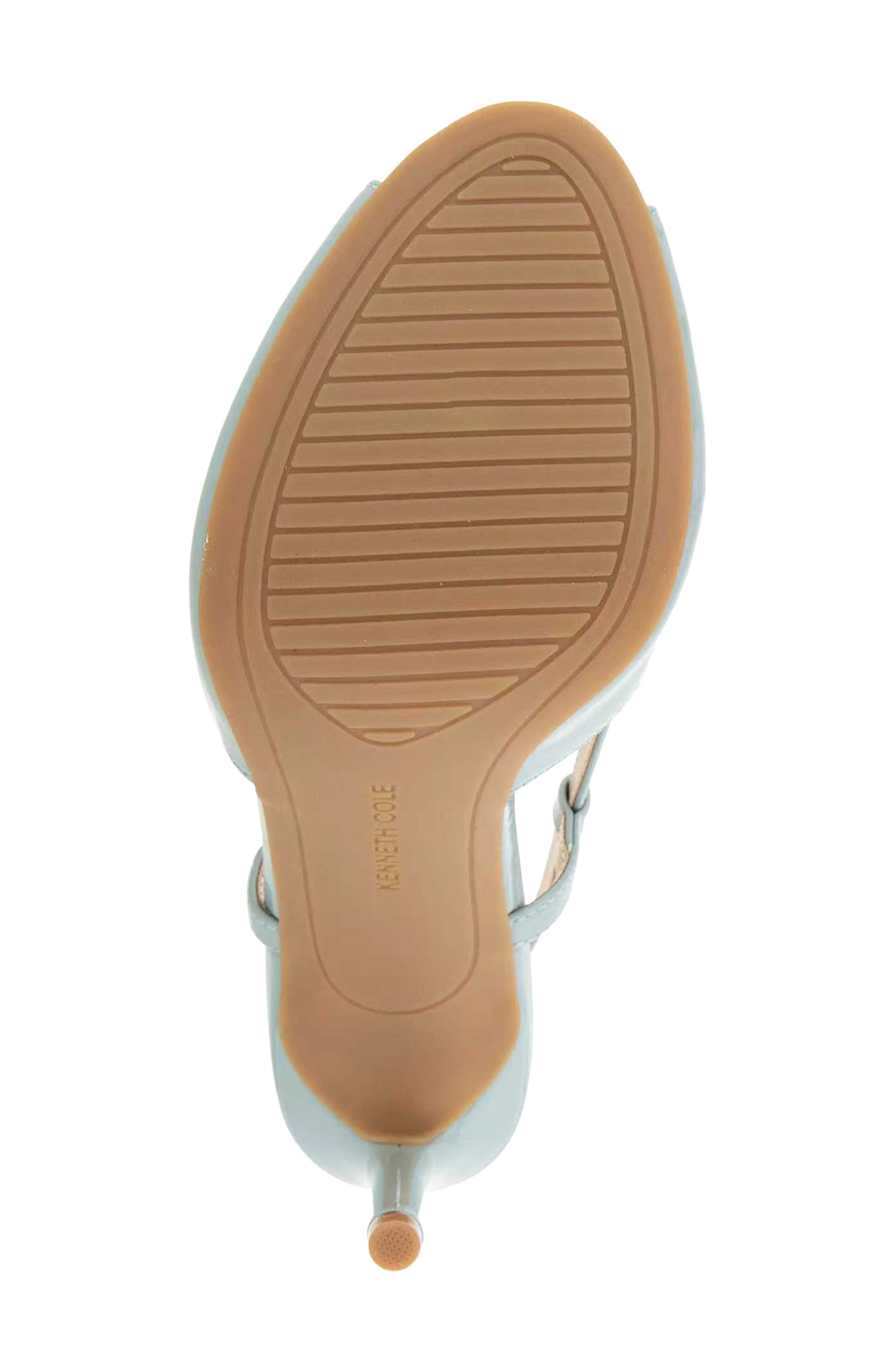 Londyn Slingback Peep Toe Sandal, Alternate, color, ICE BLUE PATENT