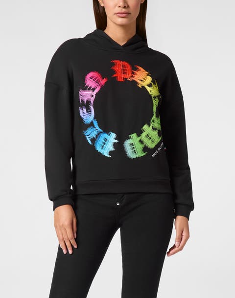 Hooded Sweatshirt Gothic Plein Women