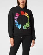 PHILIPP PLEIN Hooded Sweatshirt Gothic Plein Women