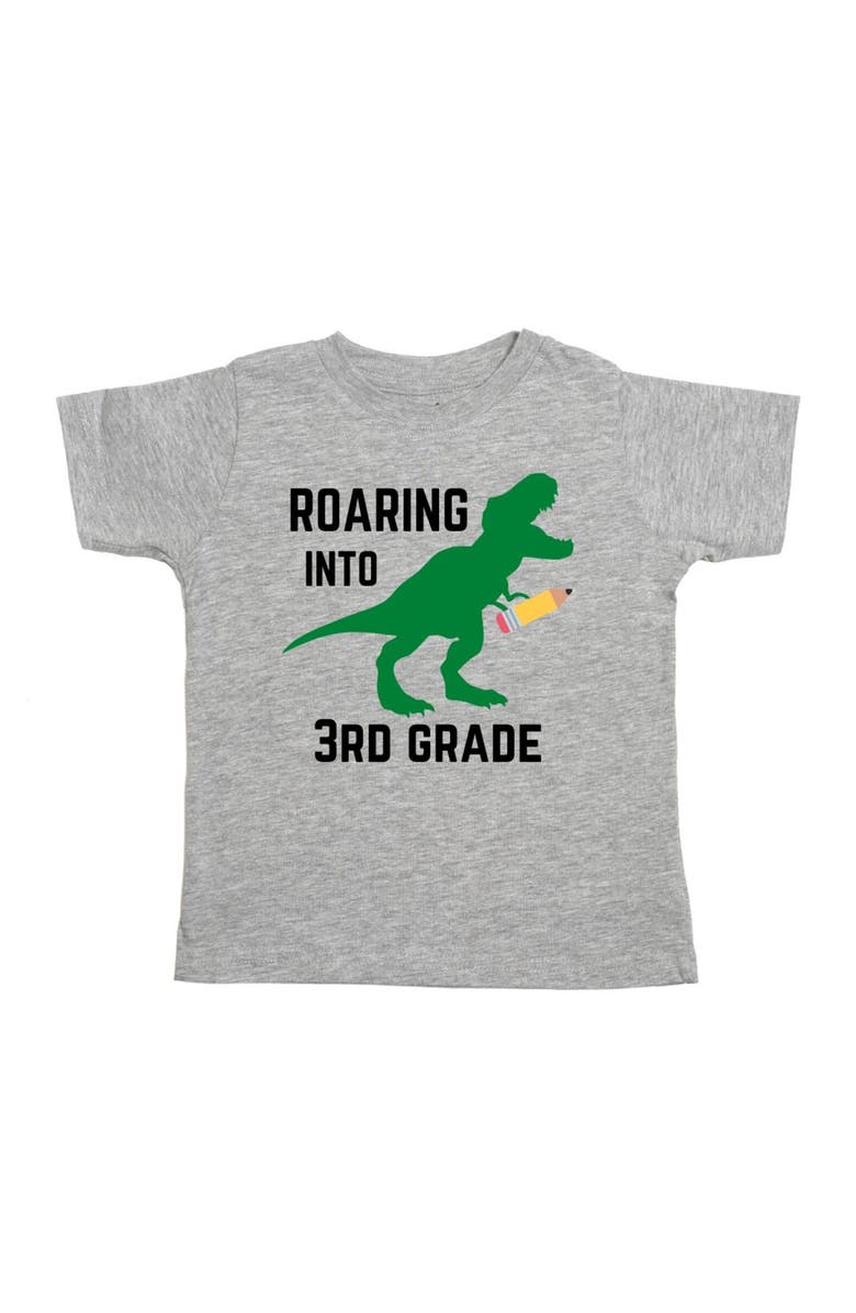 Sweet Wink Roaring Into Third Grade Short Sleeve T-Shirt, Main, color, 