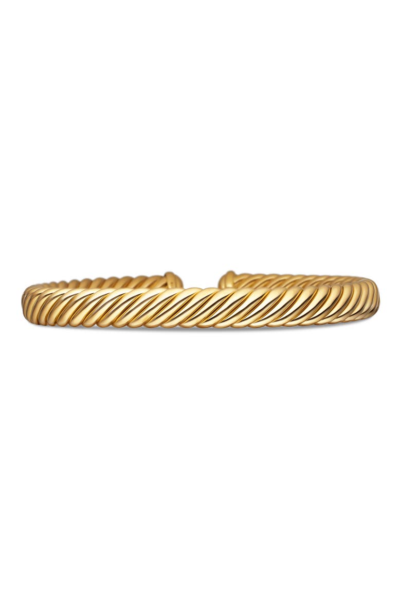 Modern Oval Cablespira® Bracelet in 18K Yellow Gold, 7mm, Main, color, 18K YELLOW GOLD