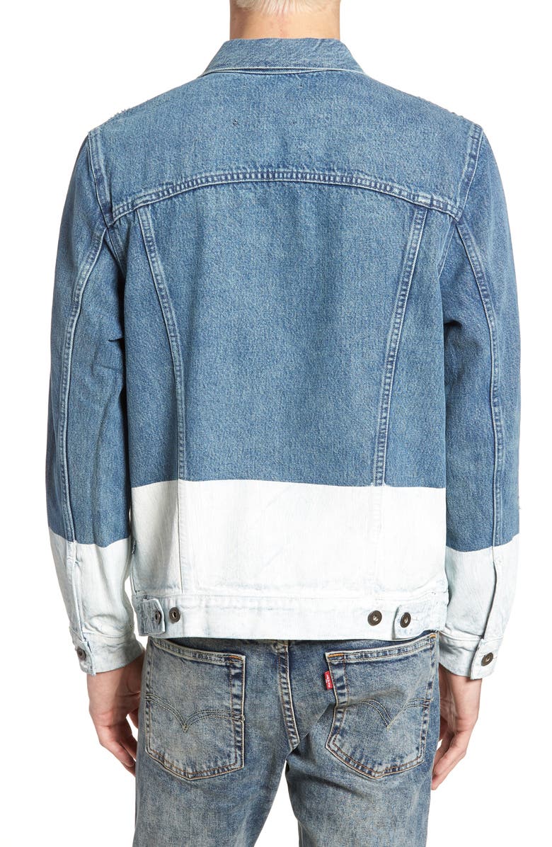 Levi's<sup>®</sup> Made & Crafted<sup>™</sup> Type IV Standard Fit Trucker Denim Jacket, Alternate, color, 