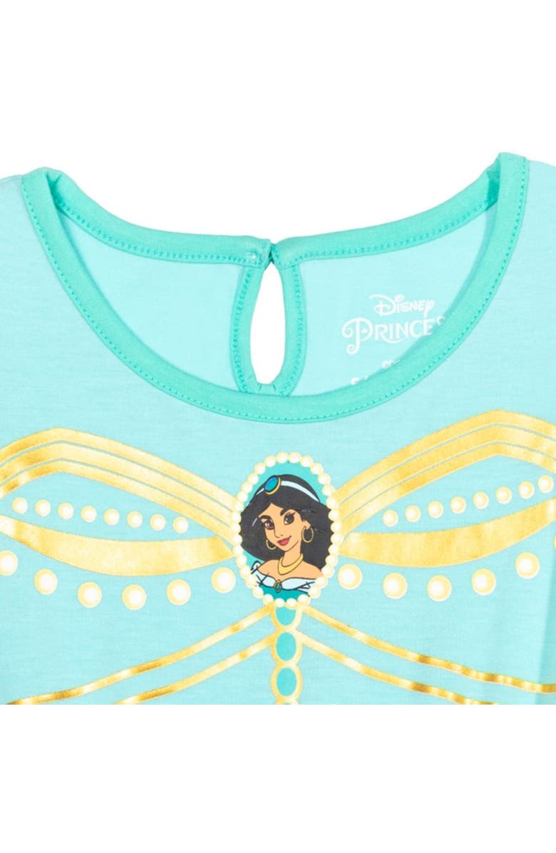 Disney Princess Cosplay Skirt Overlay Romper, Alternate, color, Princess Jasmine Blue Blue