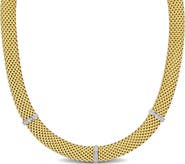 Julianna B. Cubic Zirconia Popcorn Station Necklace
