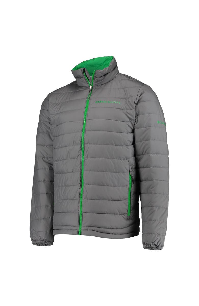 Columbia Men's Columbia Gray Oregon Ducks Powder Lite Omni-Heat Reflective Full-Zip Jacket, Alternate, color, 