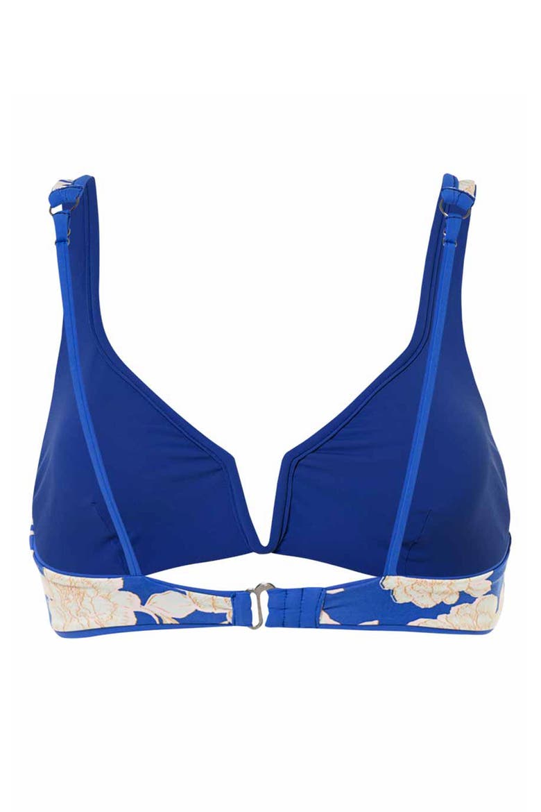 Lapis Blue Victory Reversible Bikini Top, Alternate, color, BLUE