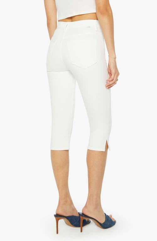 Mother The Stunner Bunny Snip High Waist Zip Hem Capri Jeans In Fairest Of Them All
