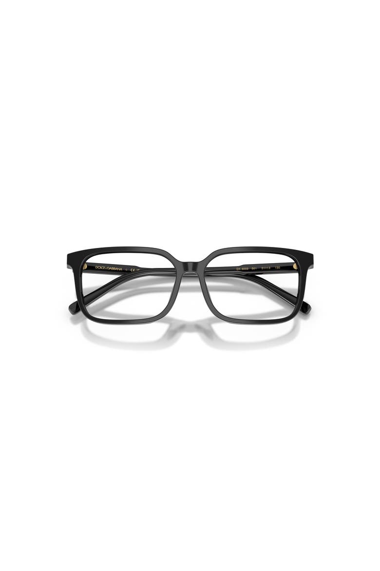 51mm Square optical glasses, Alternate, color, Black