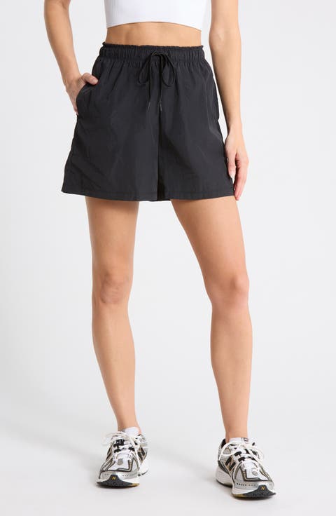 Breakaway Crinkled Long Shorts
