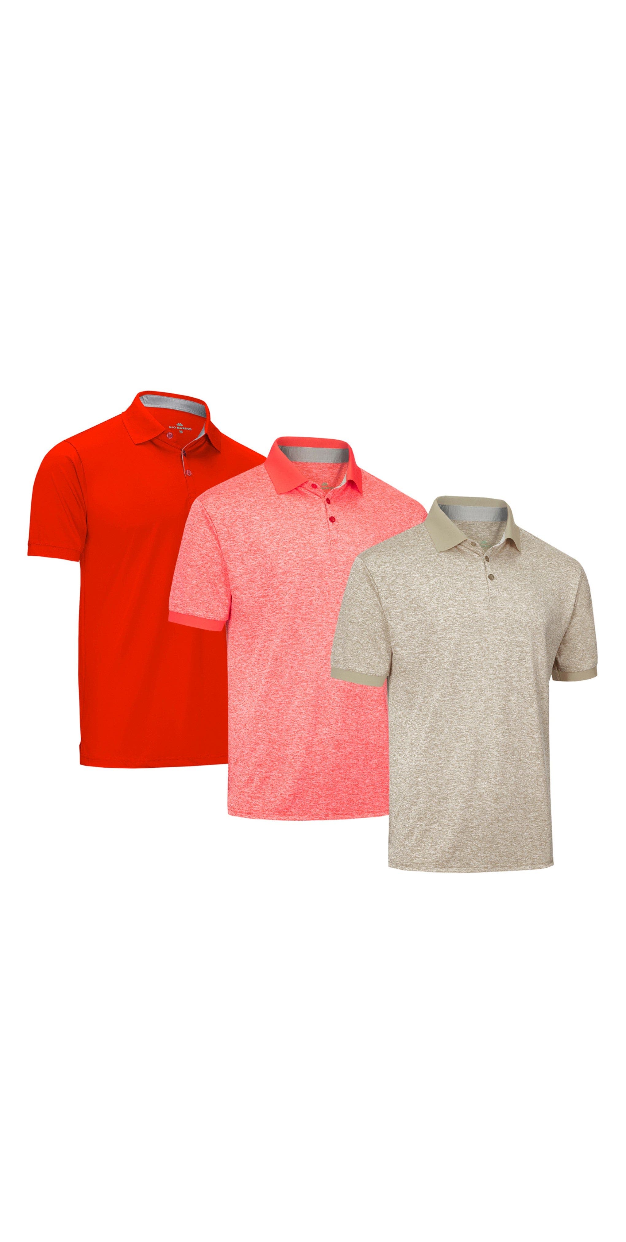 Khaki, Salmon Red, Red