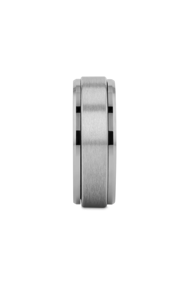 Revolution Tungsten Carbide Spinning Band, Alternate, color, Metallic Silver