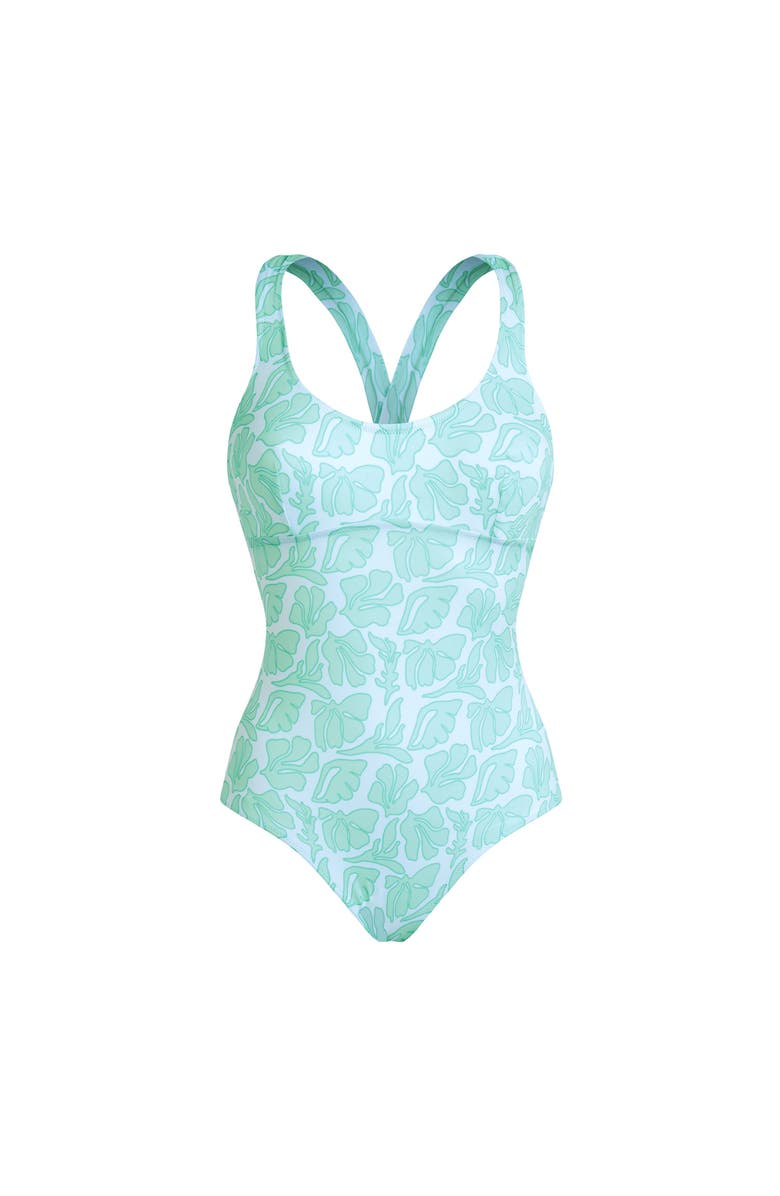 Vilebrequin Women Crossed Back Straps One-piece swimsuit Seashells, Main, color, Blue