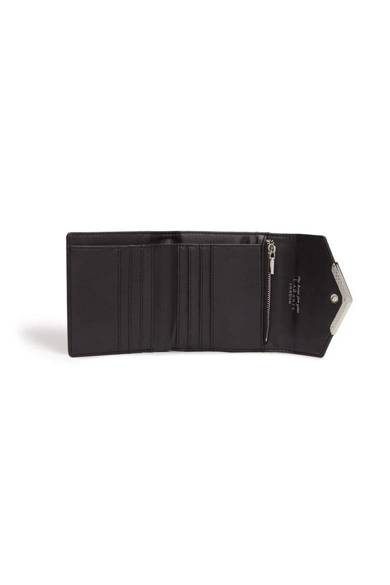 Diana Small Vegan Bifold Purse, Alternate, color, Black