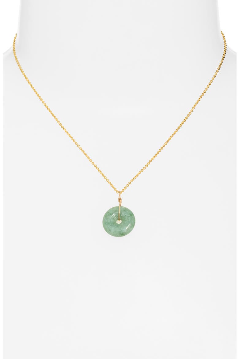 Maia 18k Gold Vermeil Jade Pendant Necklace, Alternate, color, GOLD