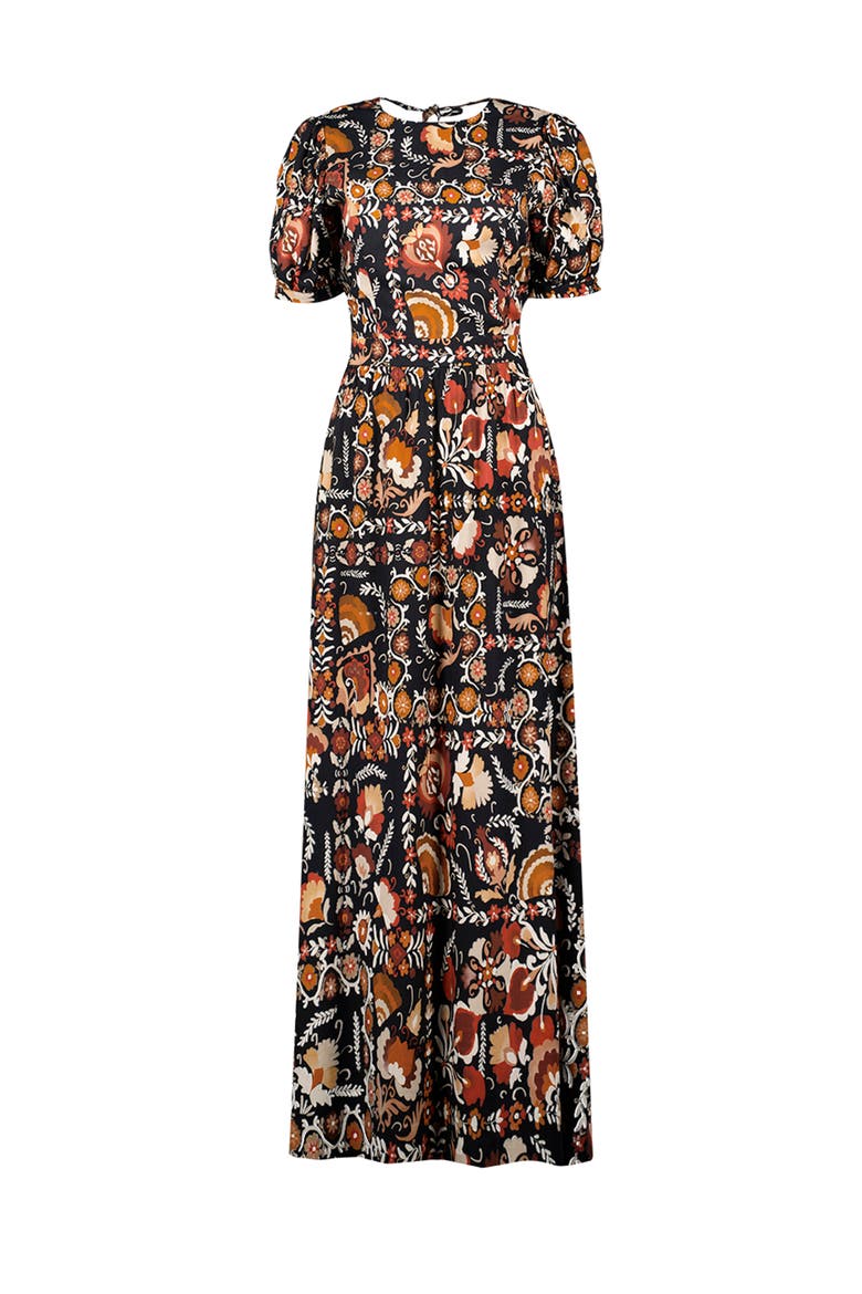 Maxi Dress with Open Back, Alternate, color, Multicolor