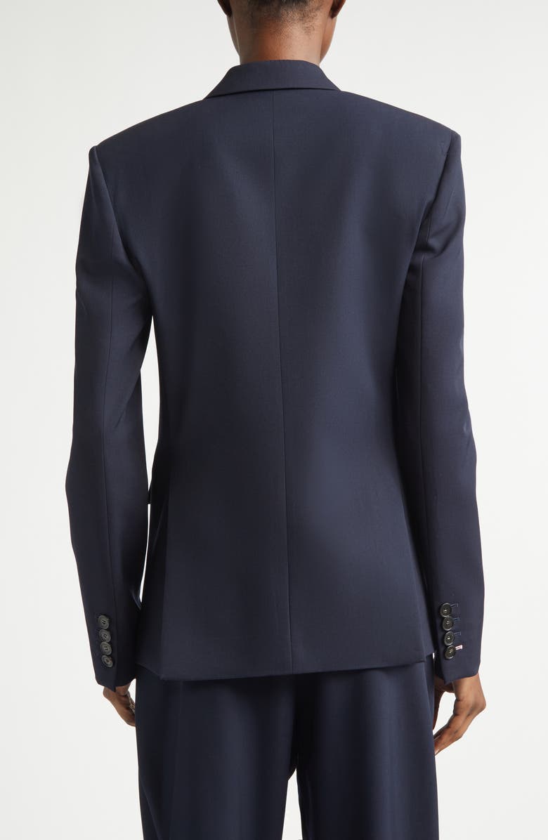 Stella McCartney Classic Double Breasted Wool Jacket, Alternate, color, 4101 - Ink