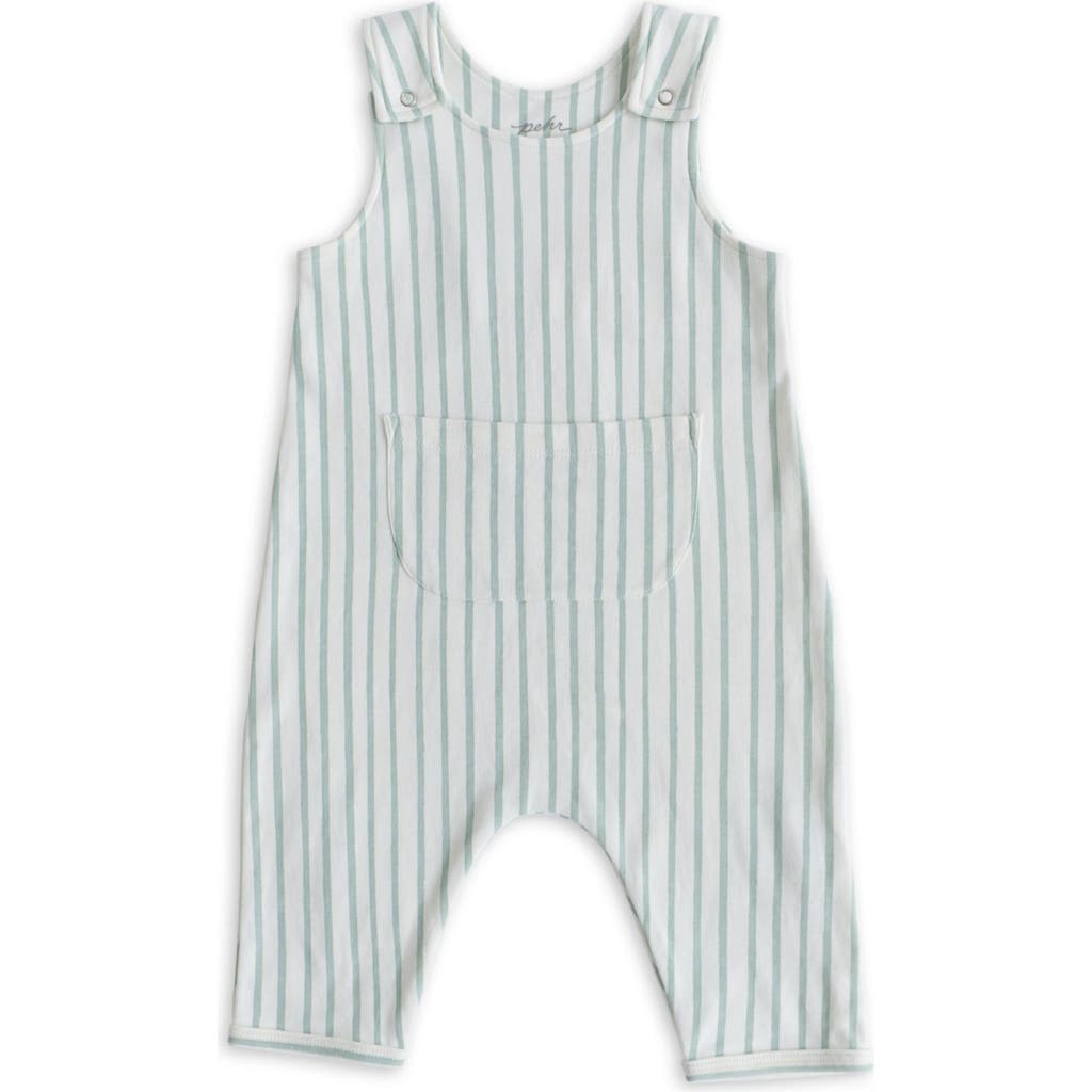 Pehr Stripe Organic Cotton Overall In Blue