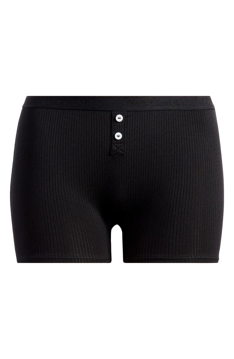 On Gossamer Cabana Rib Boxers, Alternate, color, Black