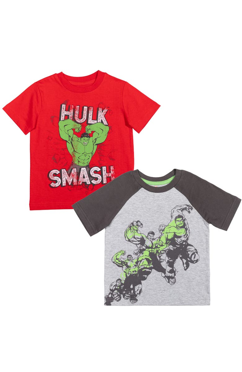 Marvel 2-Pack T-Shirts, Main, color, Avengers The Hulk Multicolor
