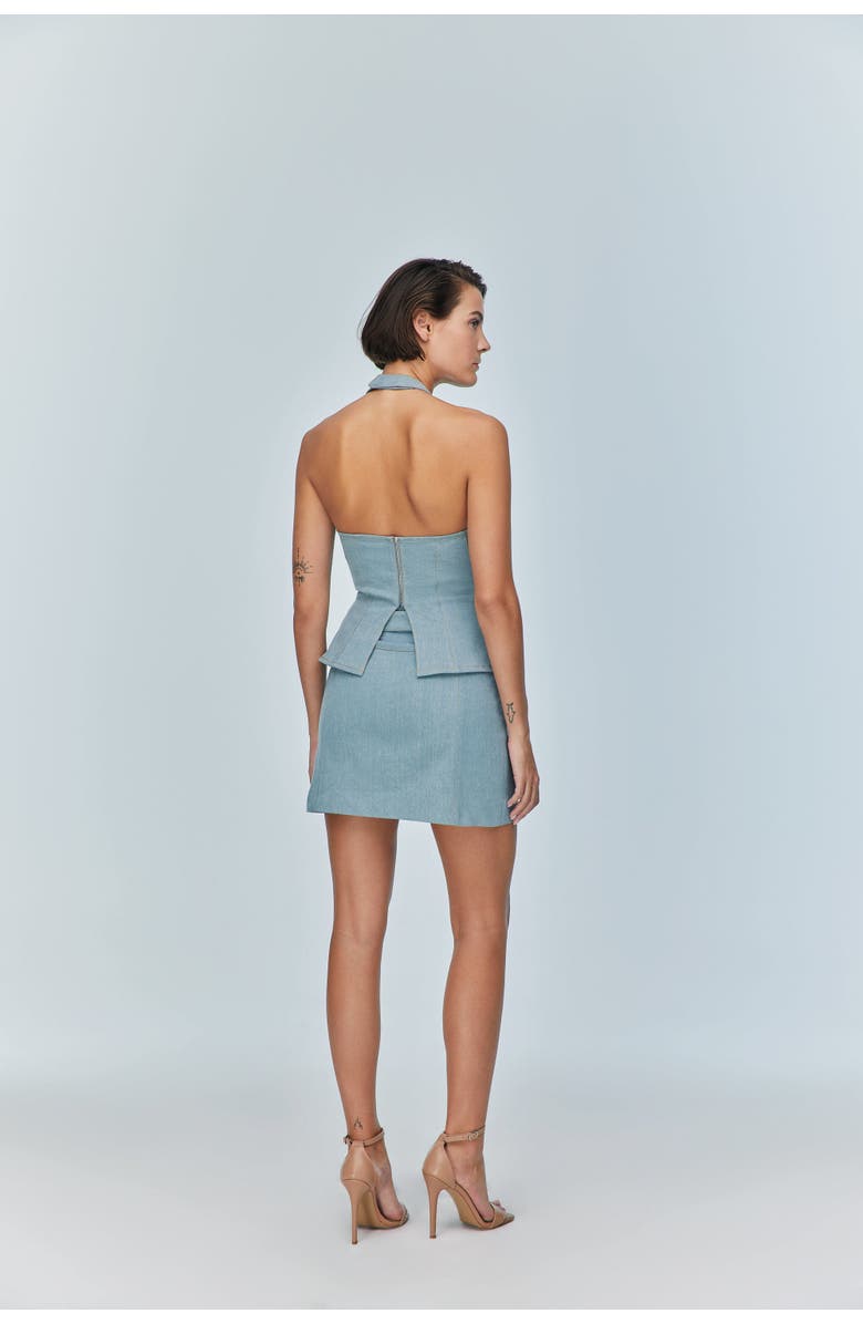 Jendue Monte Belted Denim Skirt, Alternate, color,