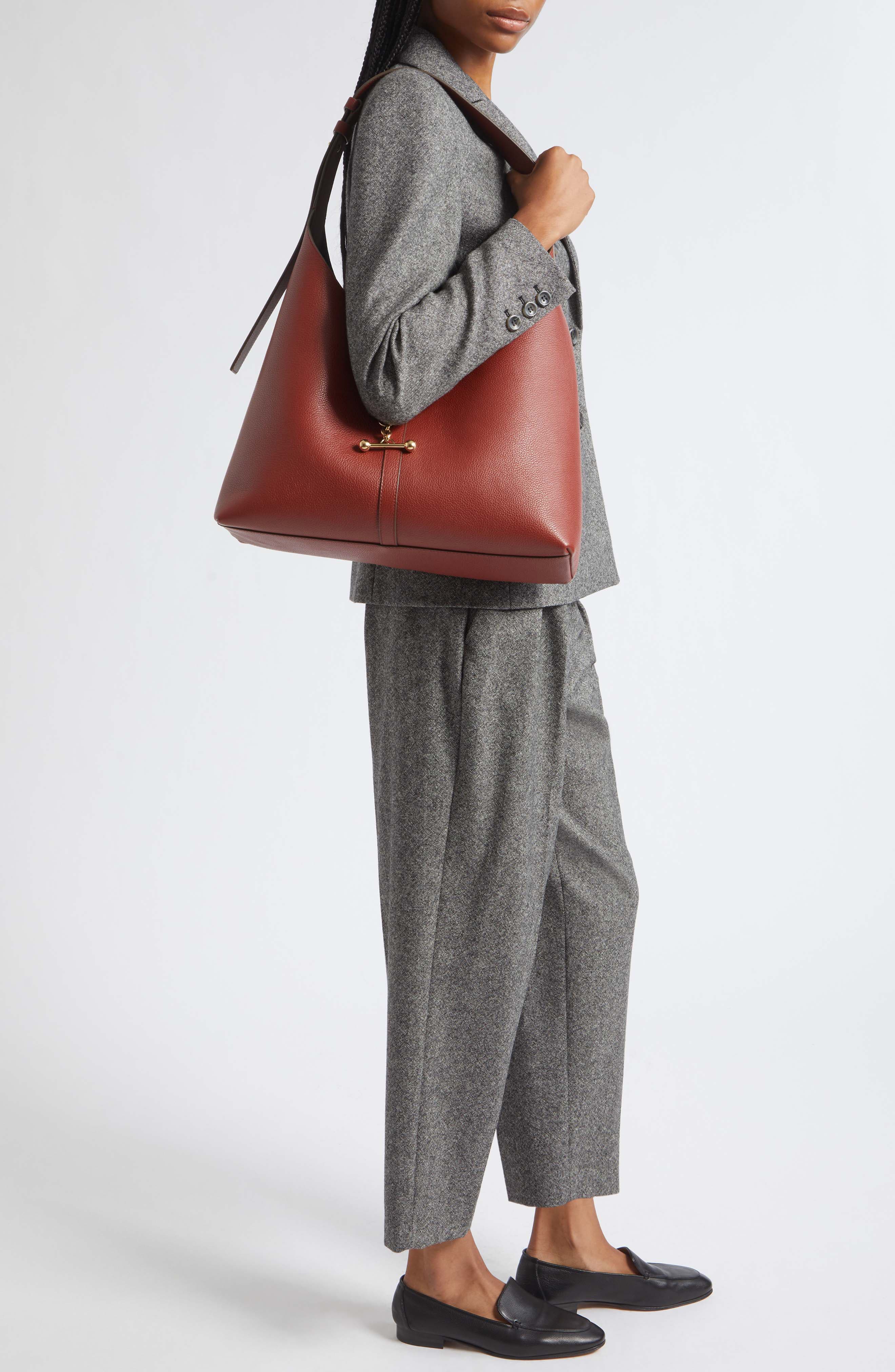 Maxi Kite Hobo Bag, Alternate, color, WALNUT