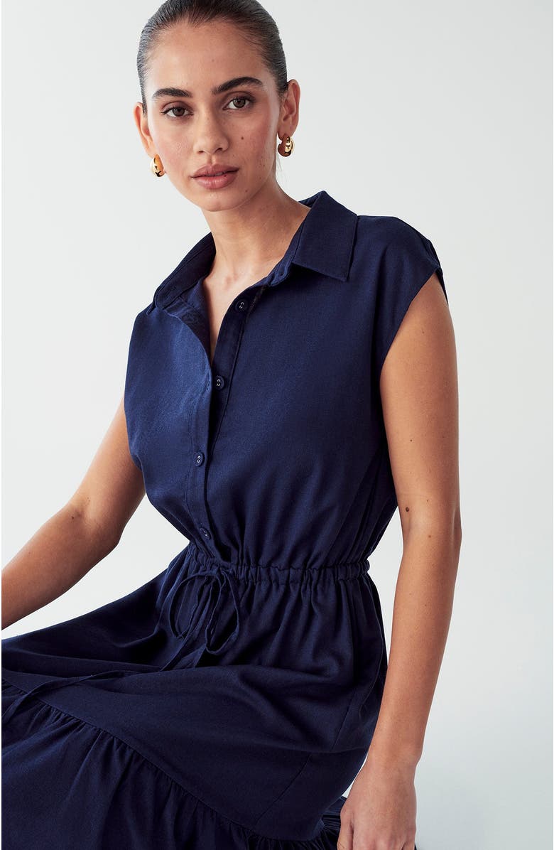 WILLA Marle Midi Dress, Alternate, color, Navy Blue