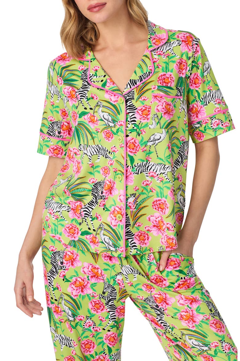 Printed Pajamas, Alternate, color, GREEN/ PRINT