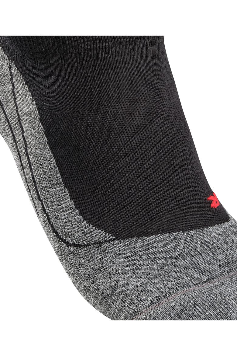 RU4 Endurance No Show Running Socks, Alternate, color, Black-Mix
