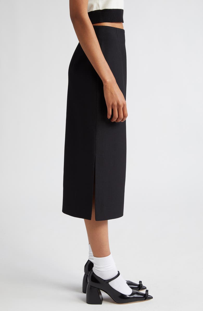 Shushu/Tong Double Slit Wool & Silk Sweater Skirt, Alternate, color, 