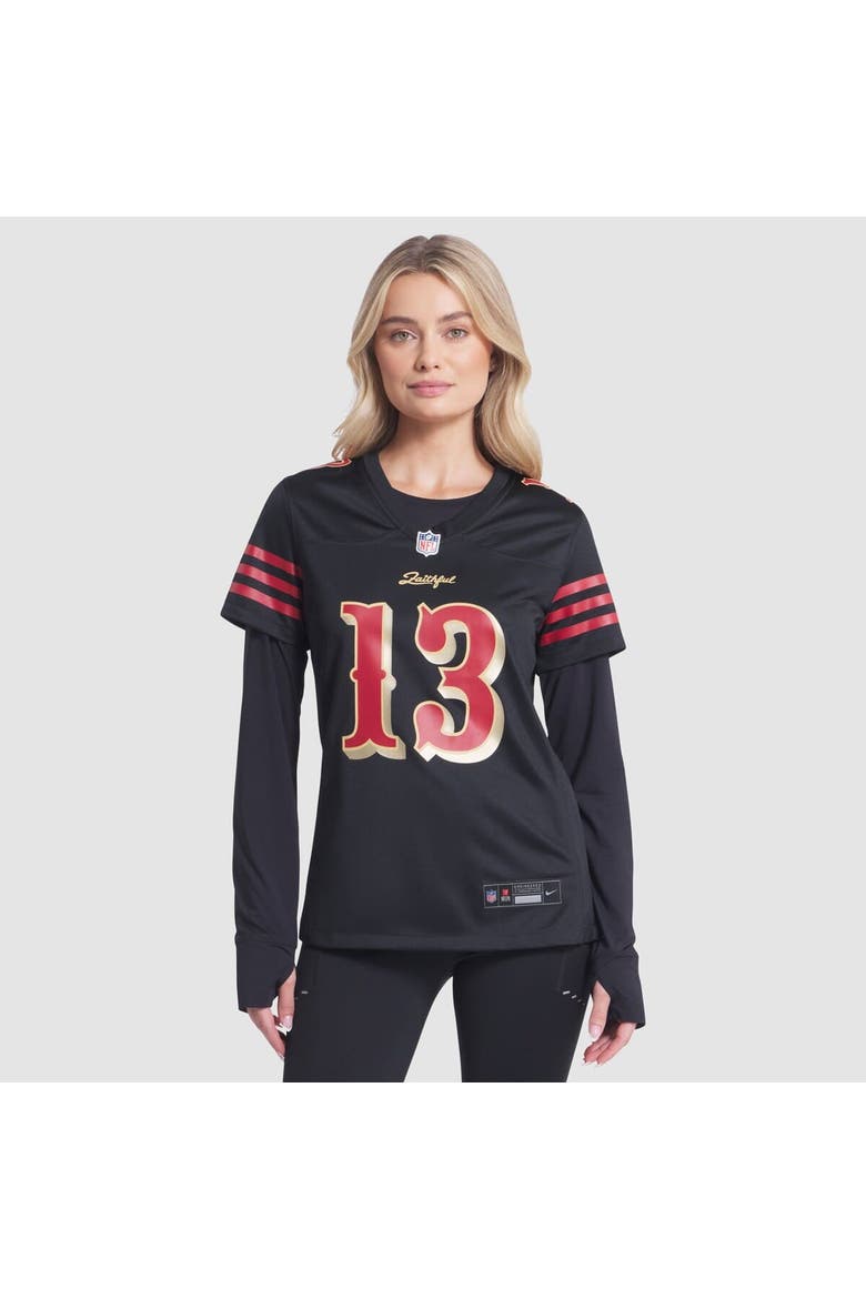 Women's Nike Brock Purdy Black San Francisco 49ers 2025 Rivalries Collection Game Jersey, Alternate, color, Black
