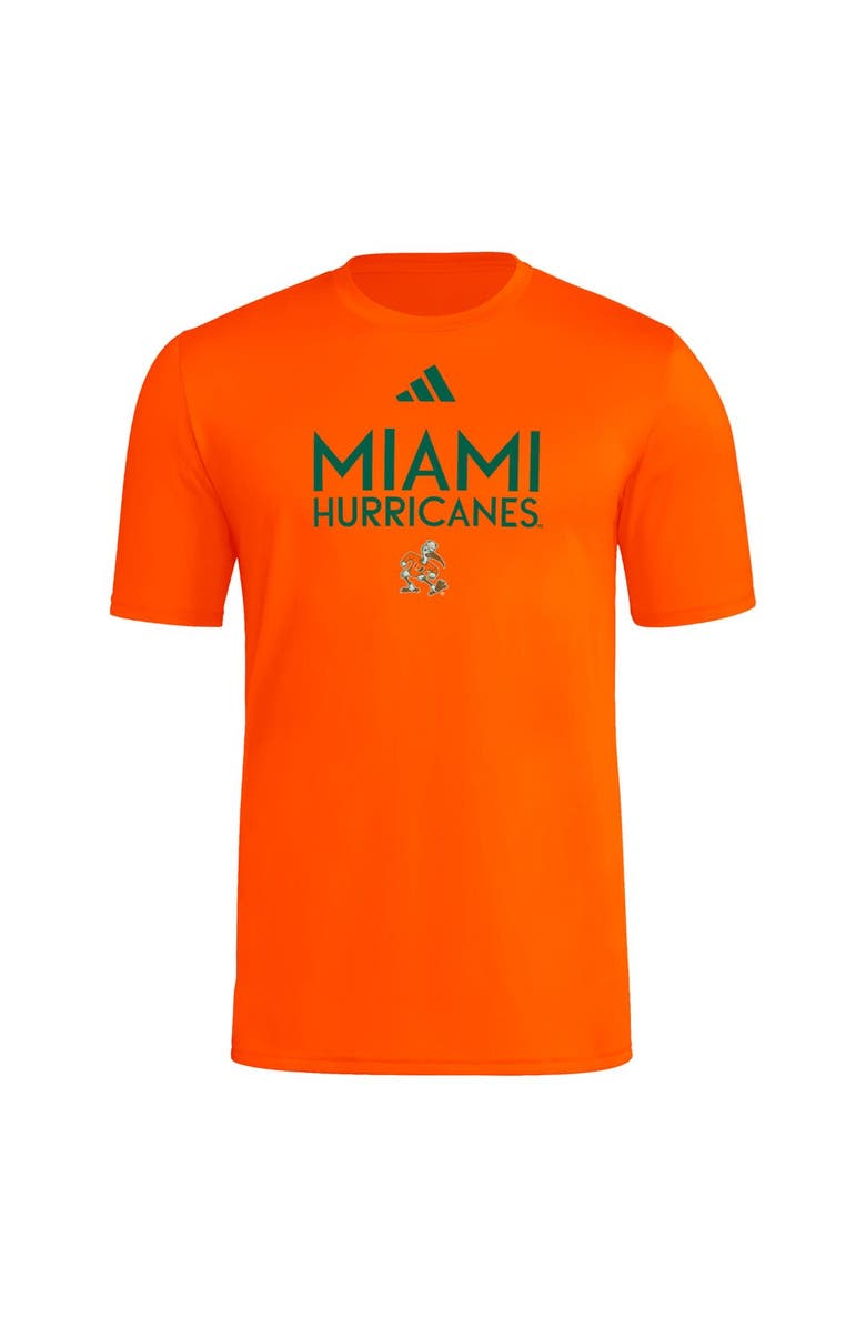 adidas Men's adidas  Orange Miami Hurricanes In-Season Fresh T-Shirt, Alternate, color, 