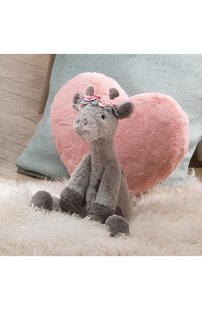 Lambs & Ivy Giraffe and a Half Plush Stuffed Animal Toy - Skylar, Alternate, color, Gray