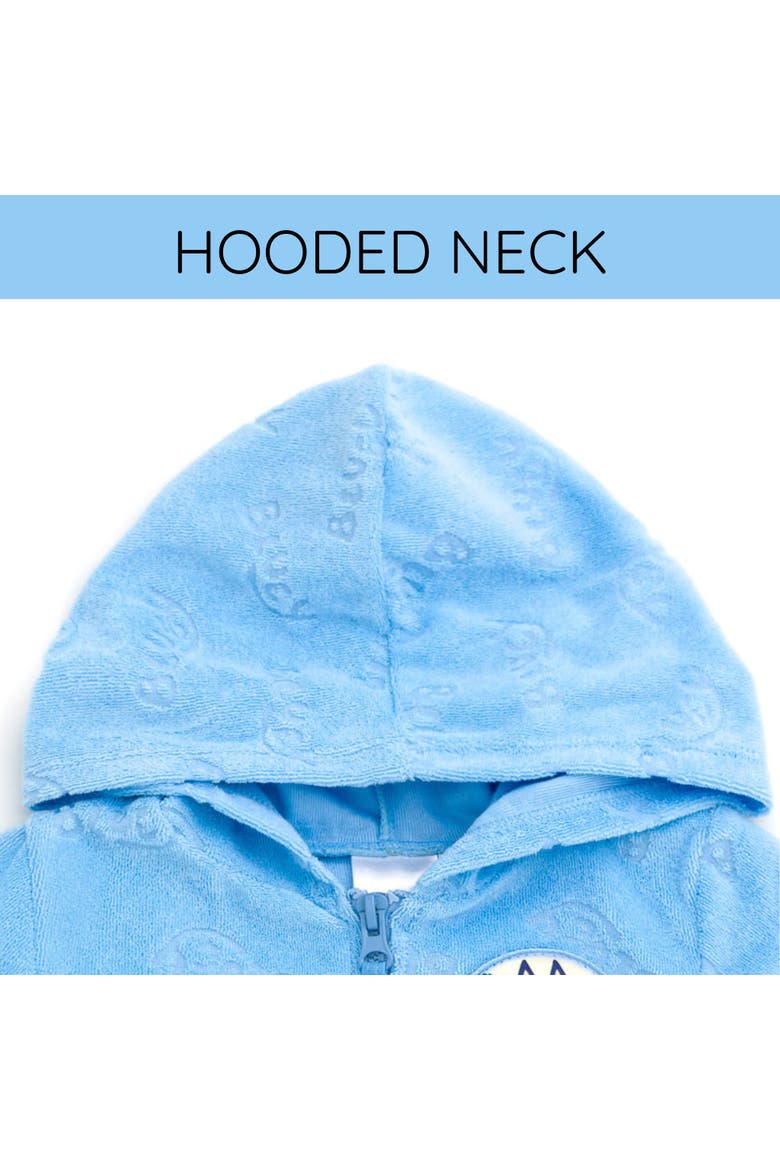 Hooded Swimwear Cover-Up, Alternate, color, Bluey Light Blue