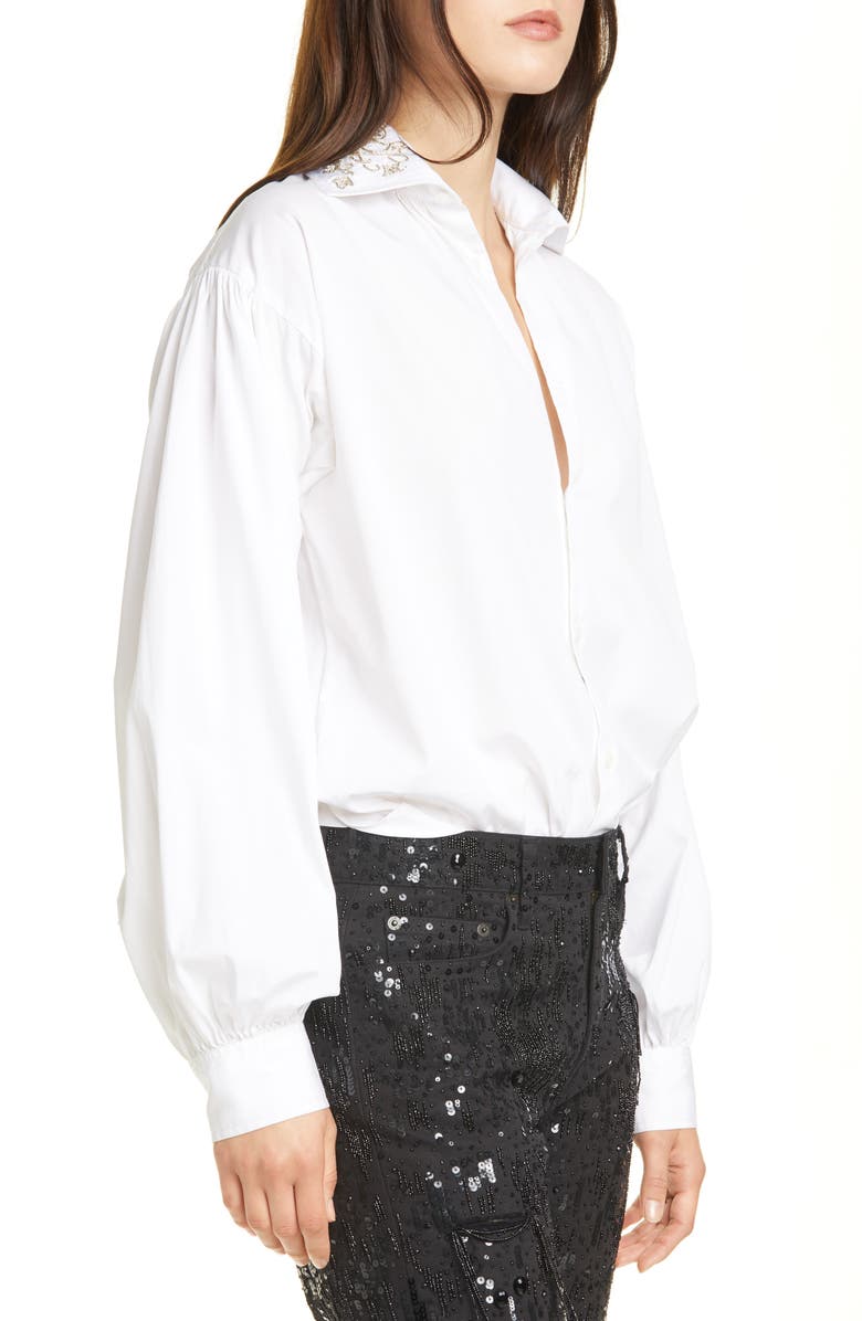 Polo Ralph Lauren Balloon Sleeve Shirt, Alternate, color, 