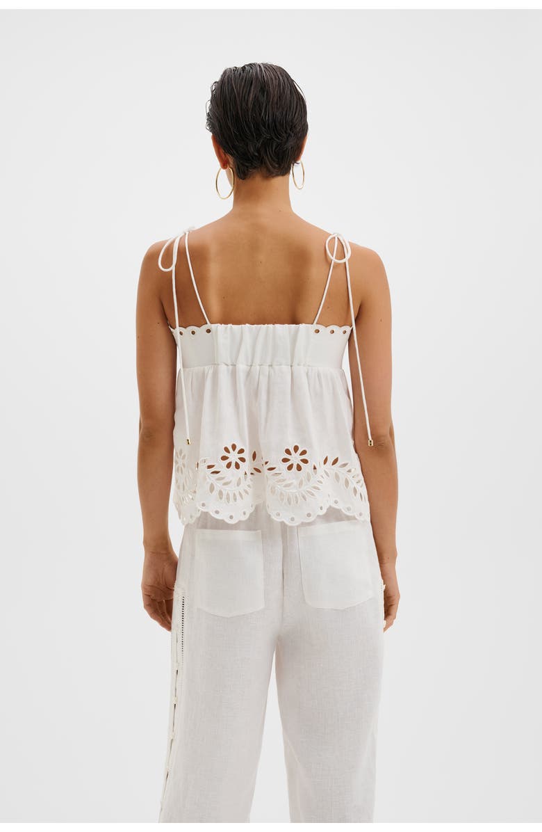 Malina Carrie Broderie Anglaise Top, Alternate, color, White