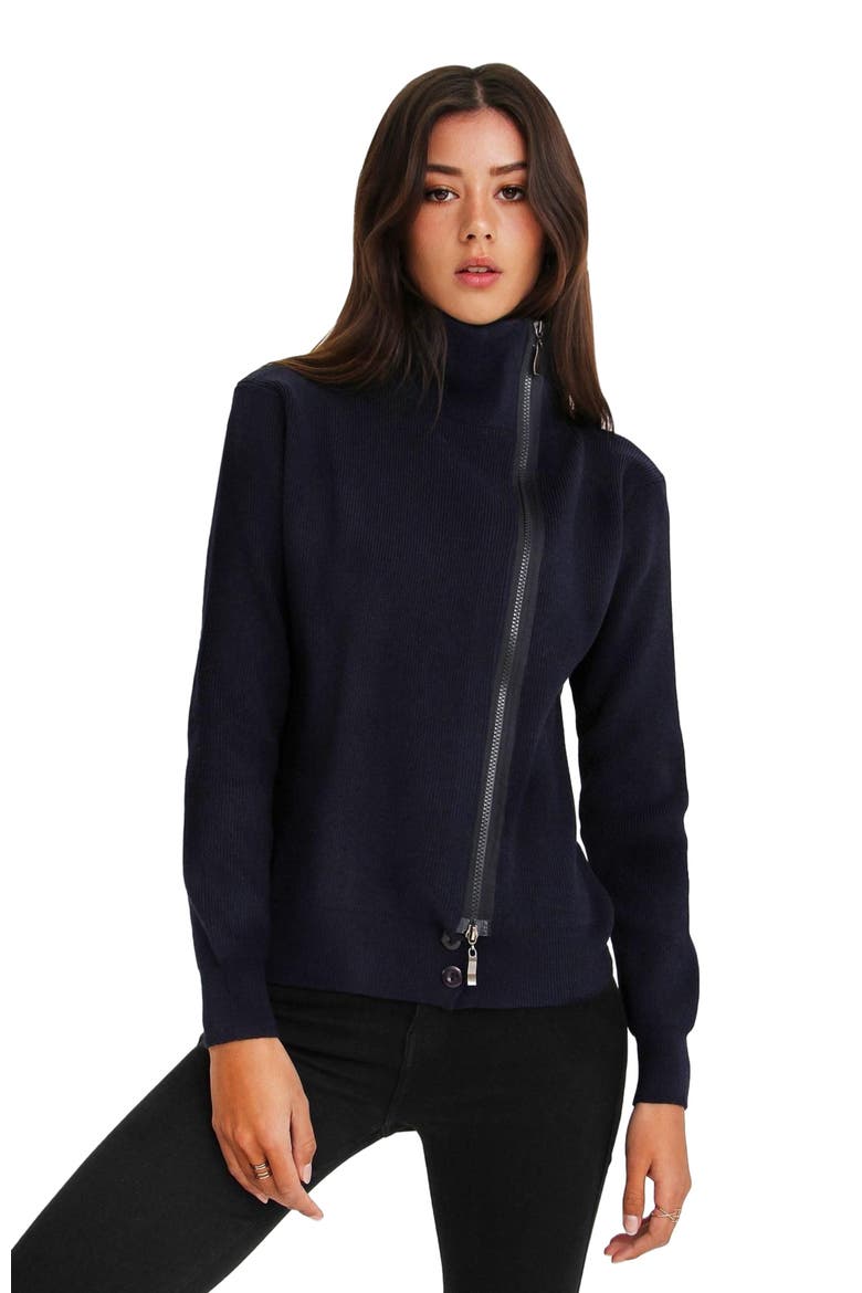Brother's Zip Front Jumper, Alternate, color, Navy