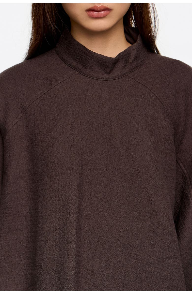 Bimba y Lola Cotton/Wool Jogger Trousers, Alternate, color, Dark Brown