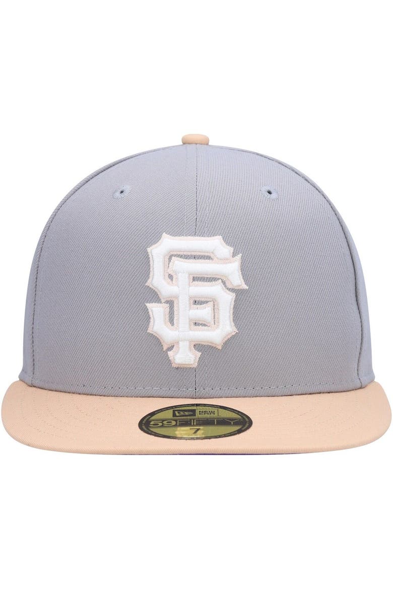 Men's New Era Gray/Peach San Francisco Giants 2007 MLB All-Star Game Purple Undervisor 59FIFTY Fitted Hat, Alternate, color, Gray