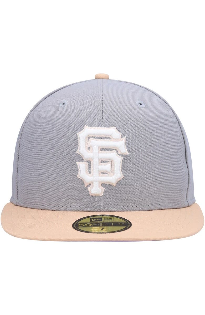 New Era Men's New Era Gray/Peach San Francisco Giants 2007 MLB All-Star Game Purple Undervisor 59FIFTY Fitted Hat, Alternate, color, Gray